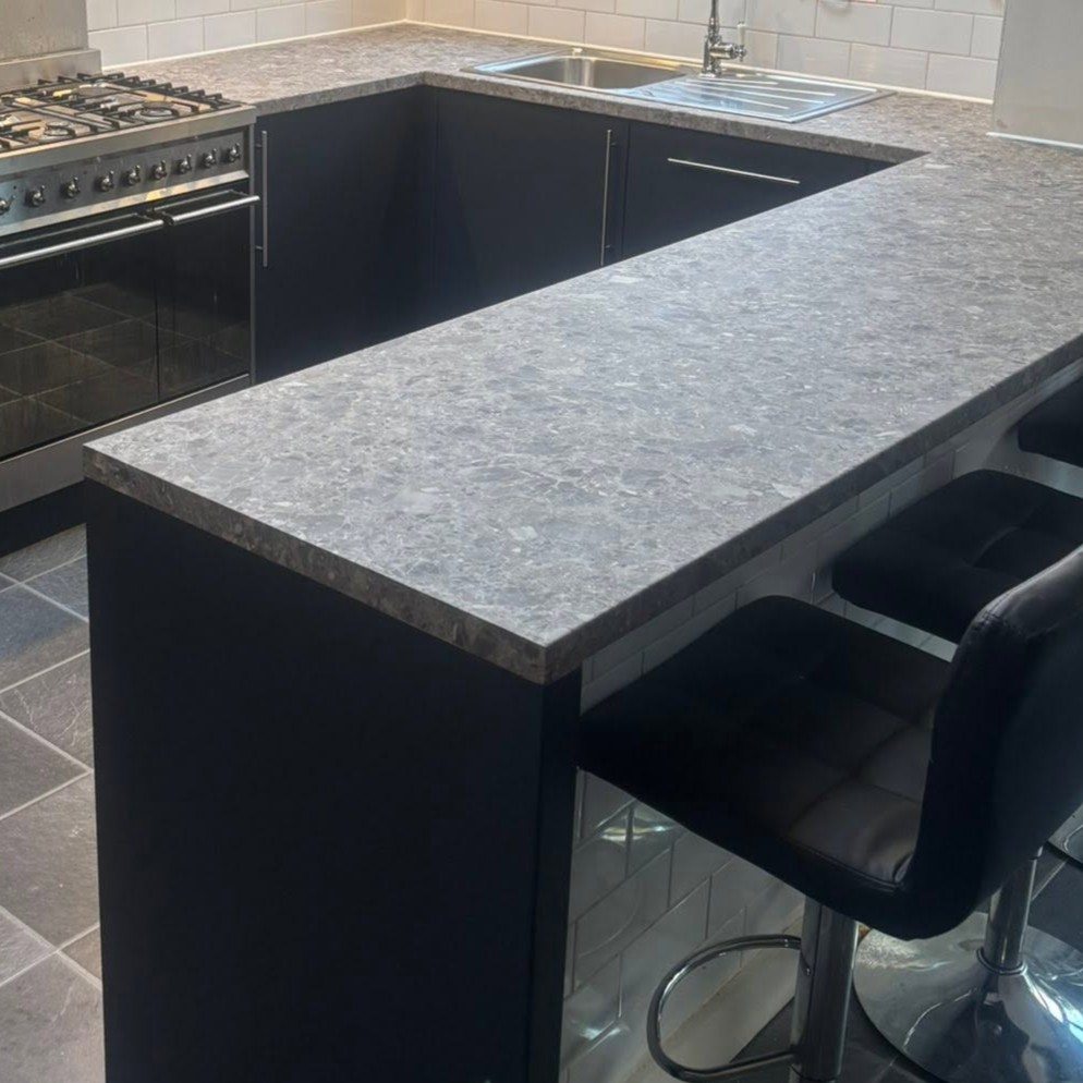 Interior surface wrapping for furniture, doors and panels