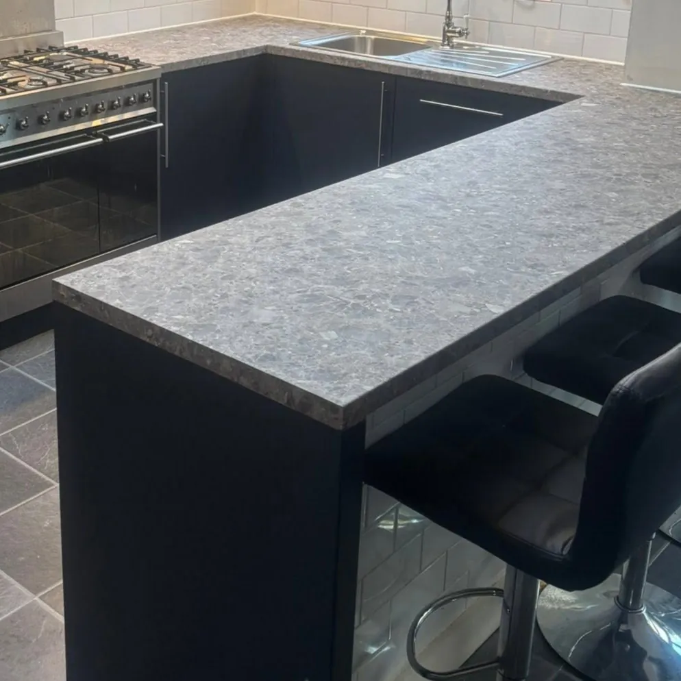 Interior surface wrapping for furniture, doors and panels