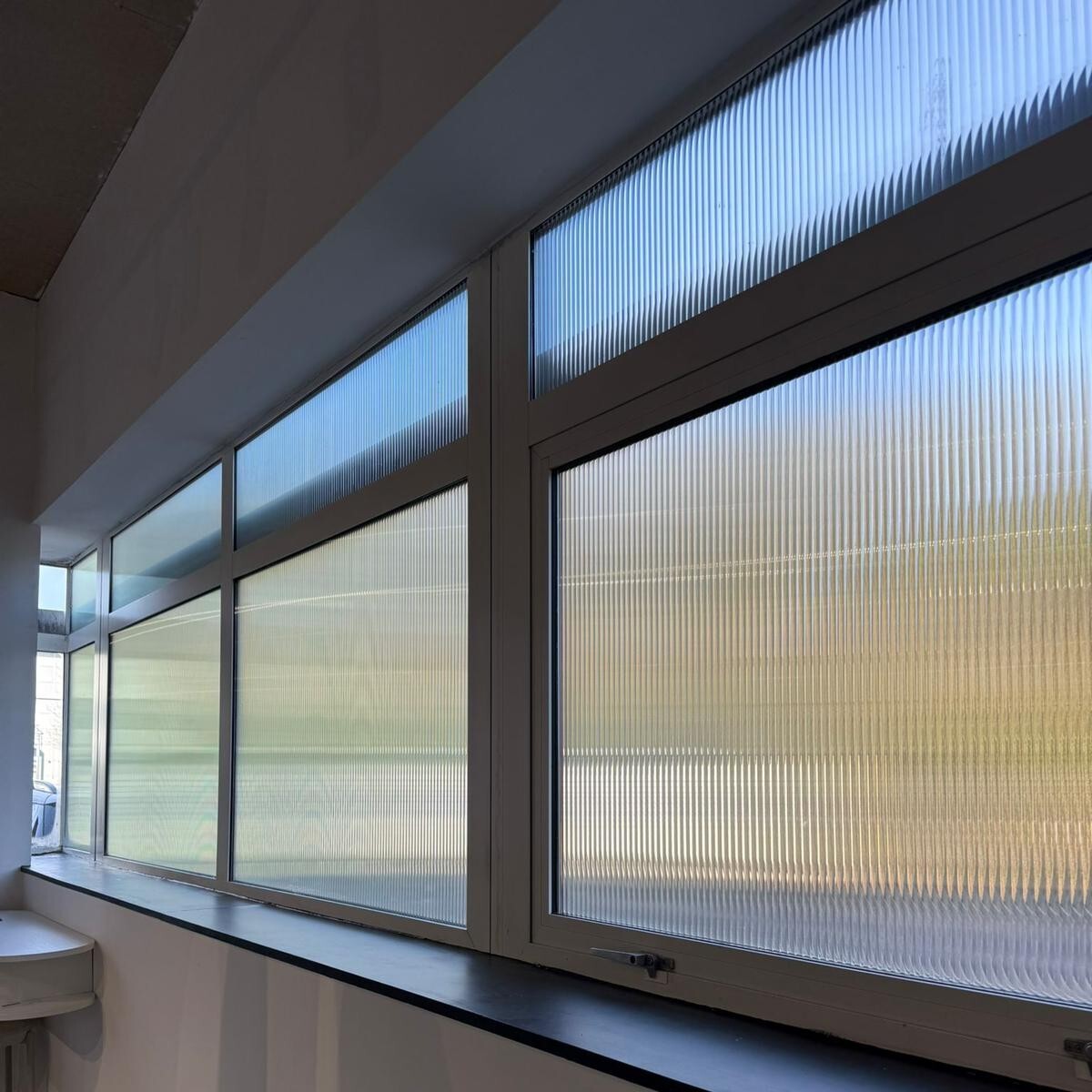 Privacy and reeded window film by Wrap Effect