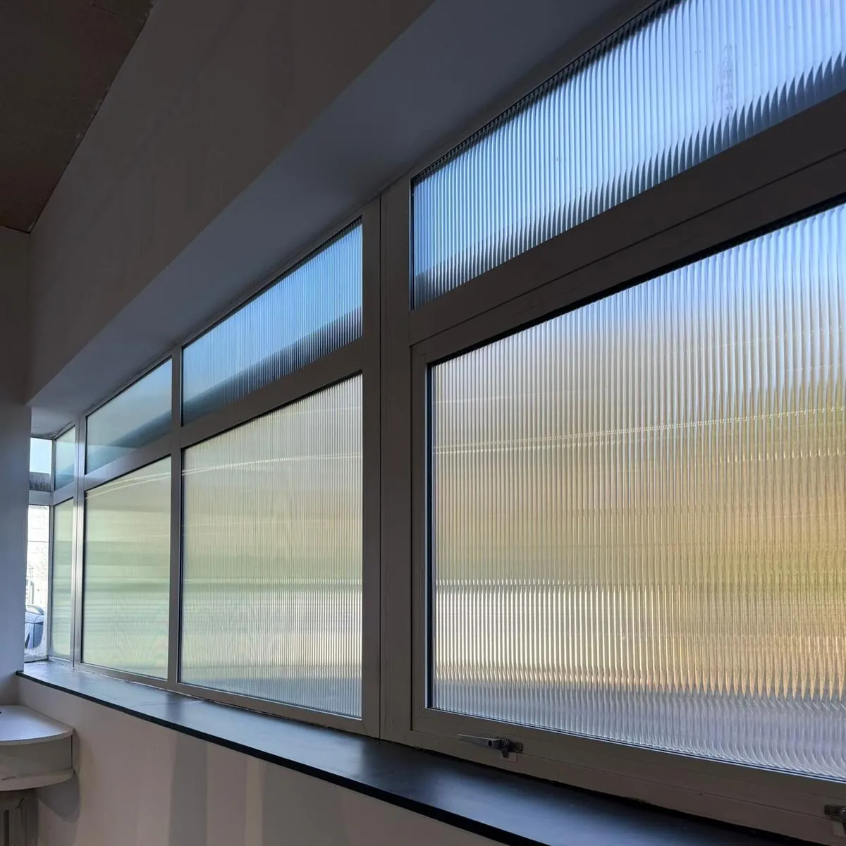 Privacy and reeded window film by Wrap Effect